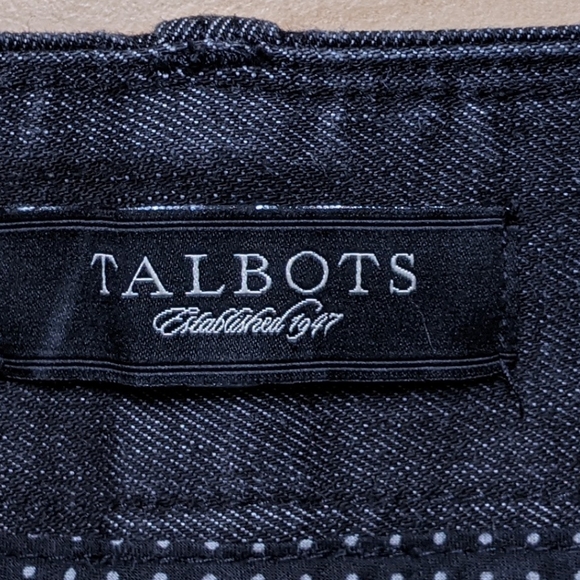 Talbots Signature Flare Charcoal Jeans, 12 - Picture 8 of 9